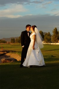 Bride and Groom Mesa Wedding 